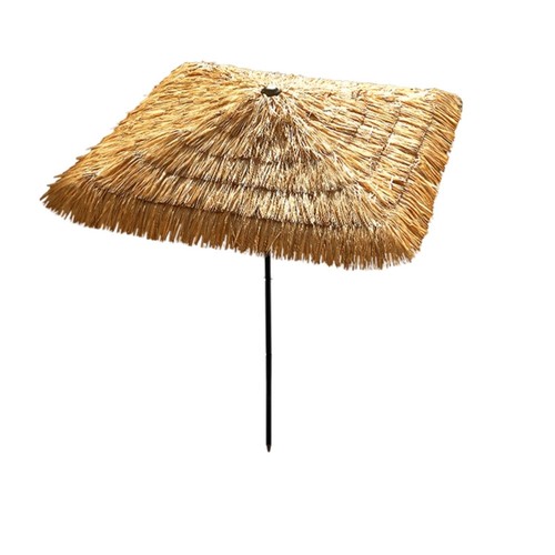 Straw umbrella hawaiian style - straw,