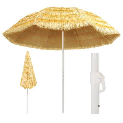 Beach parasol natural 160cm - parasol,