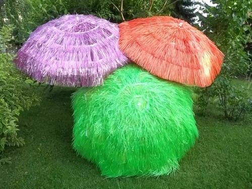 Parasol ø1 m - ø1.50, raffia