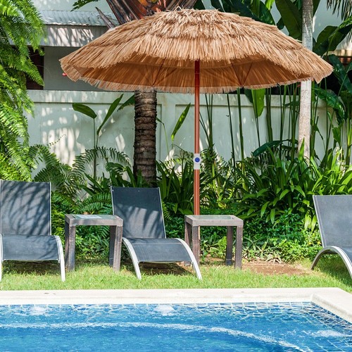 Hawaiian tiki umbrella 175cm - hawaiian,