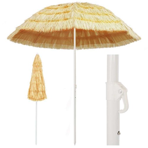 Beach parasol natural 240 - 240, cm