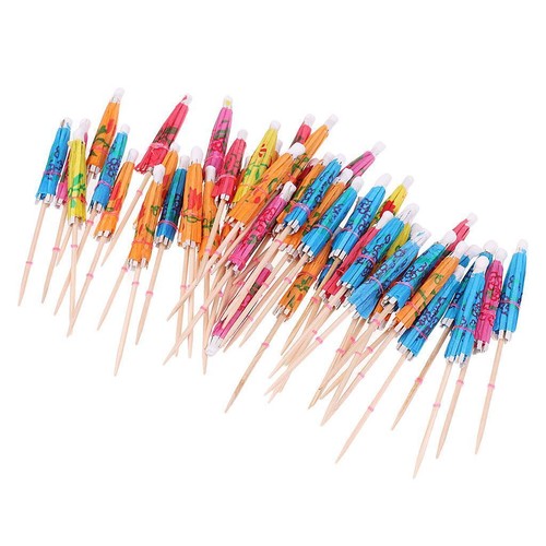 50pcs hawaiian paper parasol - hawaiian,